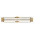 Saylor Medium Integrated LED Wall Light Heritage Brass 3000K IP44-1