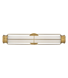 Saylor Medium Integrated LED Wall Light Heritage Brass 3000K IP44-1