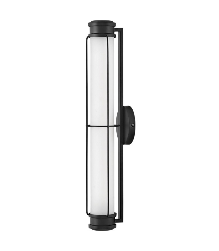 Saylor Medium Integrated LED Wall Light Matte Black 3000K IP44-6