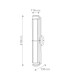 Saylor Medium Integrated LED Wall Light Heritage Brass 3000K IP44-3