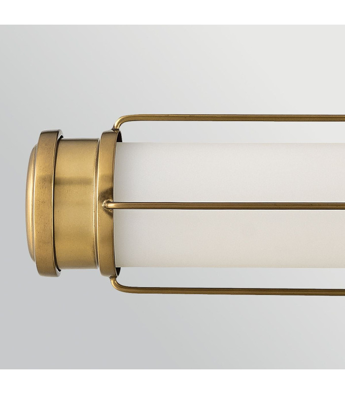 Saylor Medium Integrated LED Wall Light Heritage Brass 3000K IP44-4