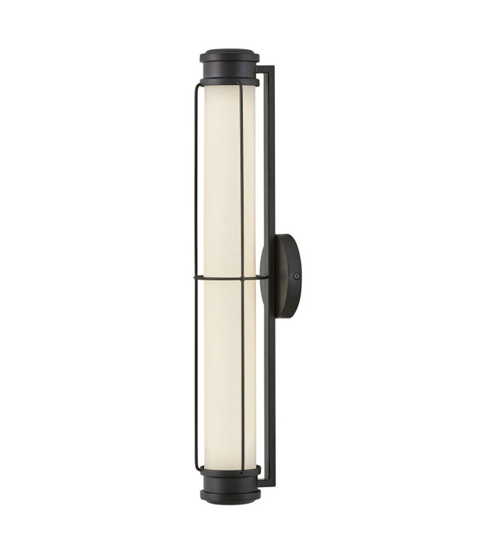 Saylor Medium Integrated LED Wall Light Matte Black 3000K IP44-8
