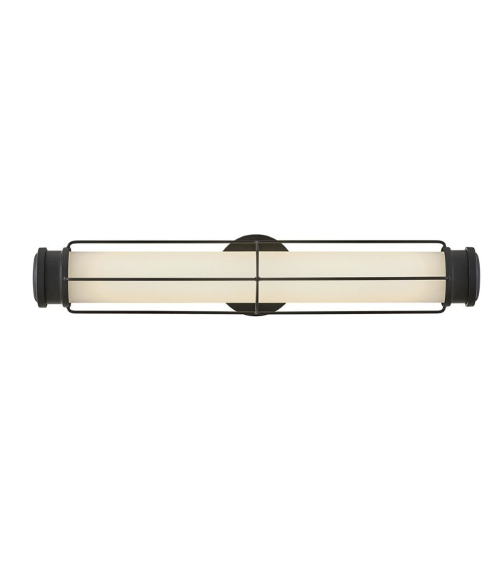 Saylor Medium Integrated LED Wall Light Matte Black 3000K IP44-9