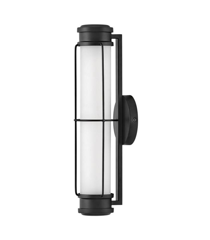 Saylor Small Integrated LED Wall Light Matte Black 3000K IP44-1