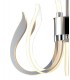 Ceiling Pendant LED Light 66W, 3166lm, 3000K Polished Chrome, White Acrylic - 5