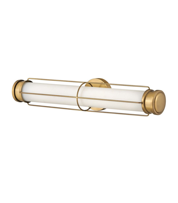 Saylor Medium Integrated LED Wall Light Heritage Brass 3000K IP44-7