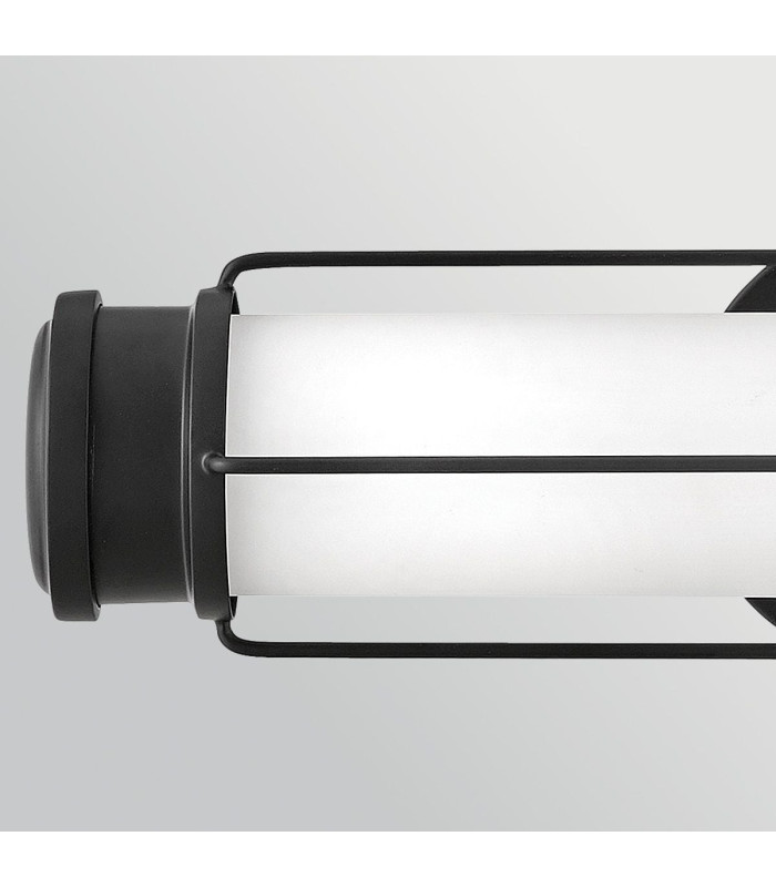 Saylor Small Integrated LED Wall Light Matte Black 3000K IP44-3