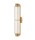 Saylor Medium Integrated LED Wall Light Heritage Brass 3000K IP44-8