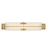Saylor Medium Integrated LED Wall Light Heritage Brass 3000K IP44-9