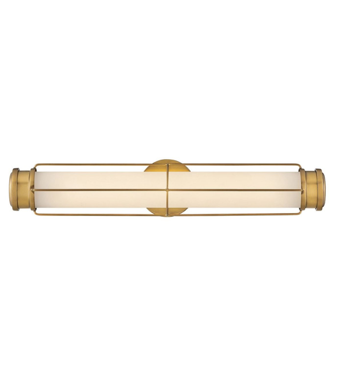 Saylor Medium Integrated LED Wall Light Heritage Brass 3000K IP44-9