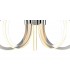 Ceiling Pendant LED Light 66W, 3166lm, 3000K Polished Chrome, White Acrylic - 7