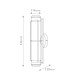 Saylor Small Integrated LED Wall Light Heritage Brass 3000K IP44-2