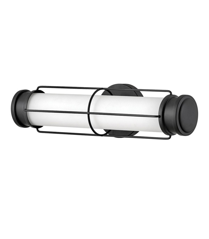 Saylor Small Integrated LED Wall Light Matte Black 3000K IP44-7