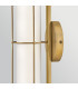Saylor Small Integrated LED Wall Light Heritage Brass 3000K IP44-4