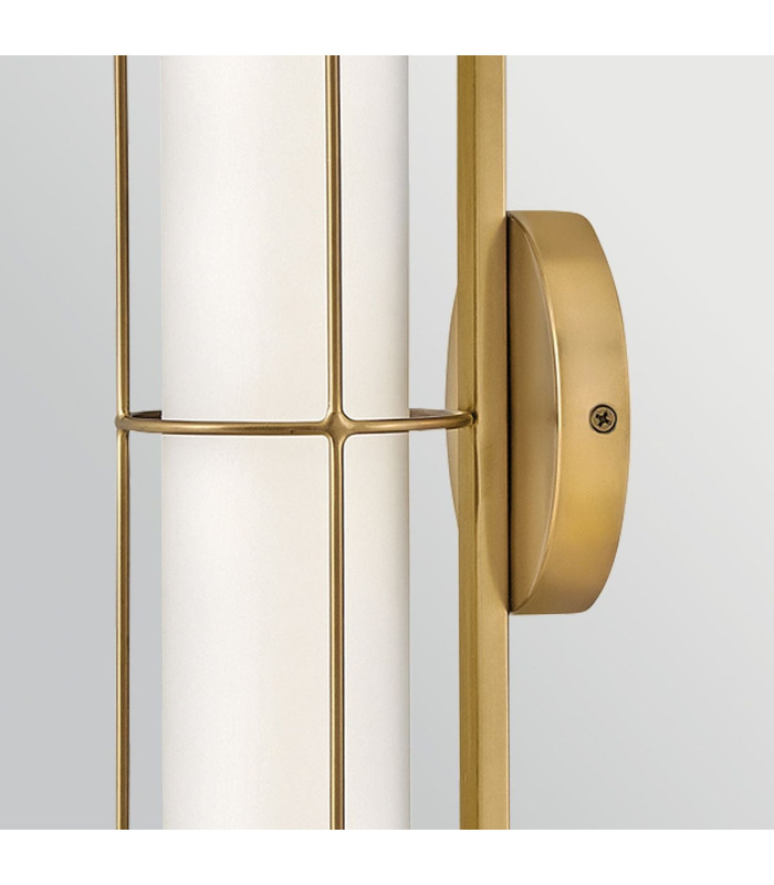 Saylor Small Integrated LED Wall Light Heritage Brass 3000K IP44-4