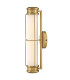 Saylor Small Integrated LED Wall Light Heritage Brass 3000K IP44-7