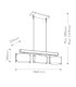 Aberdeen 3 Light Island Chandelier Distressed Grey Wood Effect & Old Bronze-3