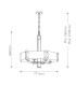 Aberdeen 6 Light Chandelier Distressed Grey Wood Effect & Old Bronze-3