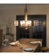 Aberdeen 6 Light Chandelier Distressed Grey Wood Effect & Old Bronze-4