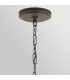 Aberdeen 6 Light Chandelier Distressed Grey Wood Effect & Old Bronze-6