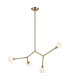 Cassius 4 Light Pendant Light Champagne Bronze 3000K-1