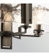 Aberdeen 6 Light Chandelier Distressed Grey Wood Effect & Old Bronze-9