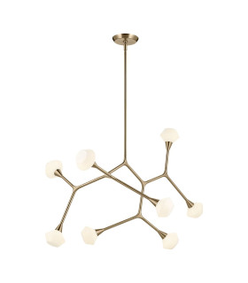 Cassius 8 Light Pendant Light Champagne Bronze 3000K-1