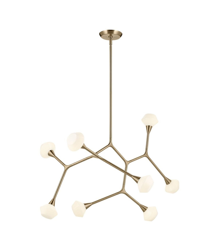Cassius 8 Light Pendant Light Champagne Bronze 3000K-1