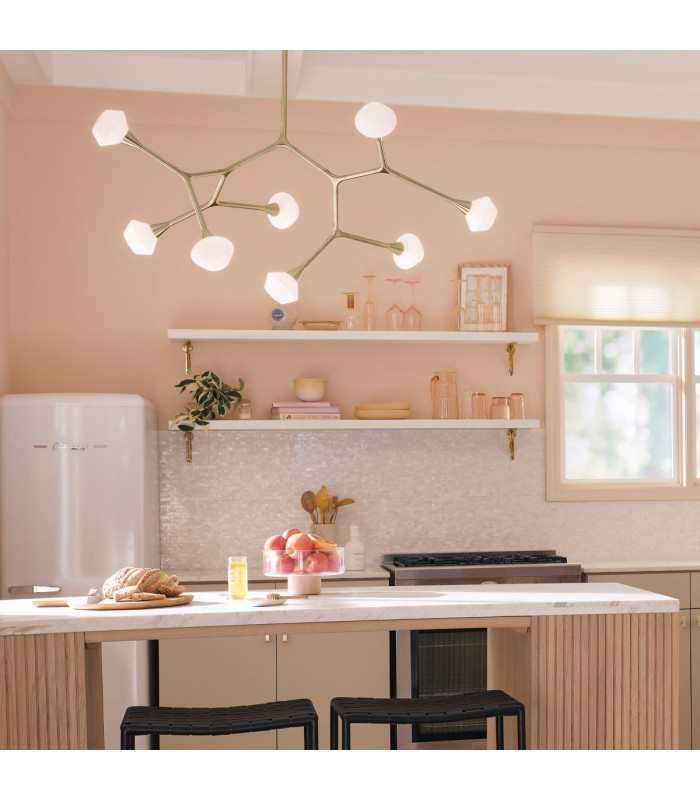 Cassius 8 Light Pendant Light Champagne Bronze 3000K-2