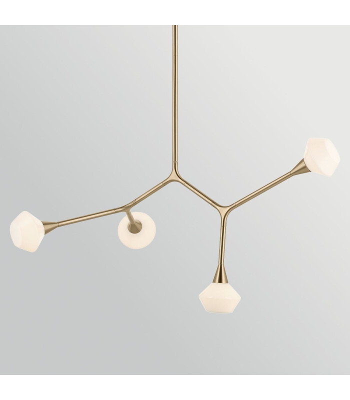 Cassius 4 Light Pendant Light Champagne Bronze 3000K-6