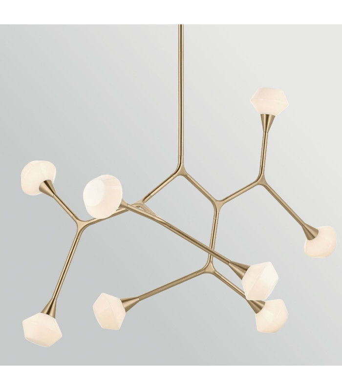 Cassius 8 Light Pendant Light Champagne Bronze 3000K-6