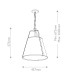 Etcher Large Pendant Light Black & Brass-2