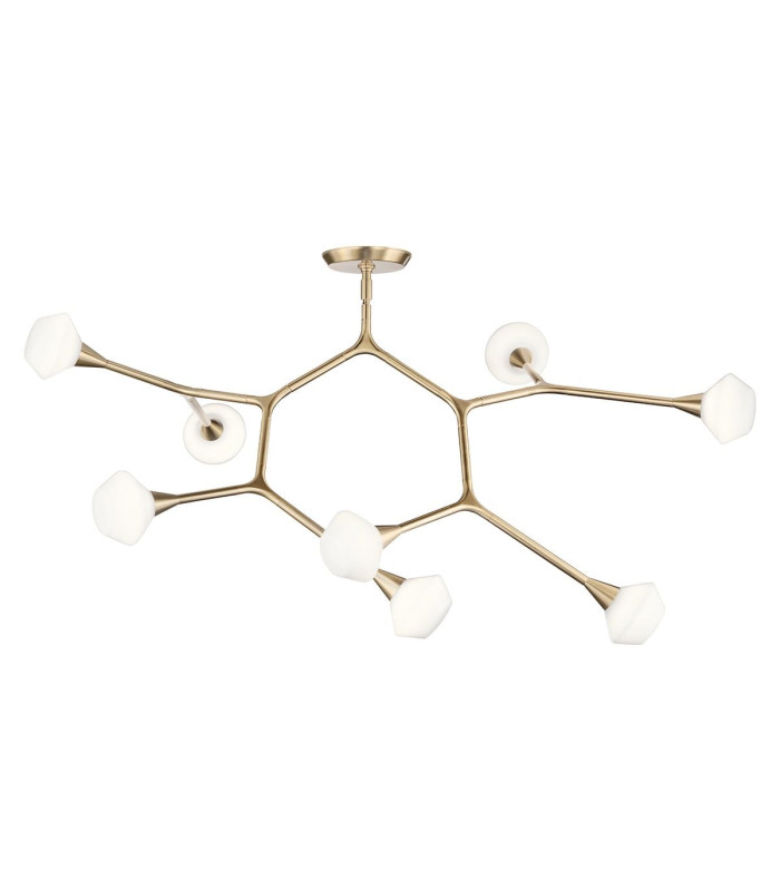 Cassius 8 Light Pendant Light Champagne Bronze 3000K-9
