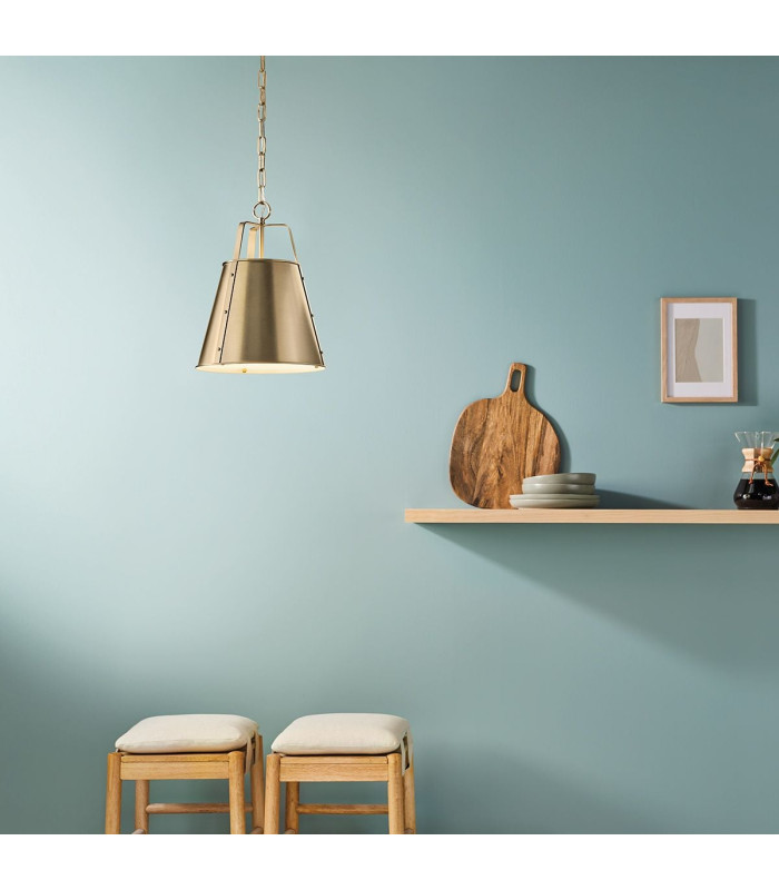 Etcher Large Pendant Light Champagne Bronze-2
