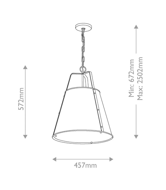 Etcher Large Pendant Light Champagne Bronze-3