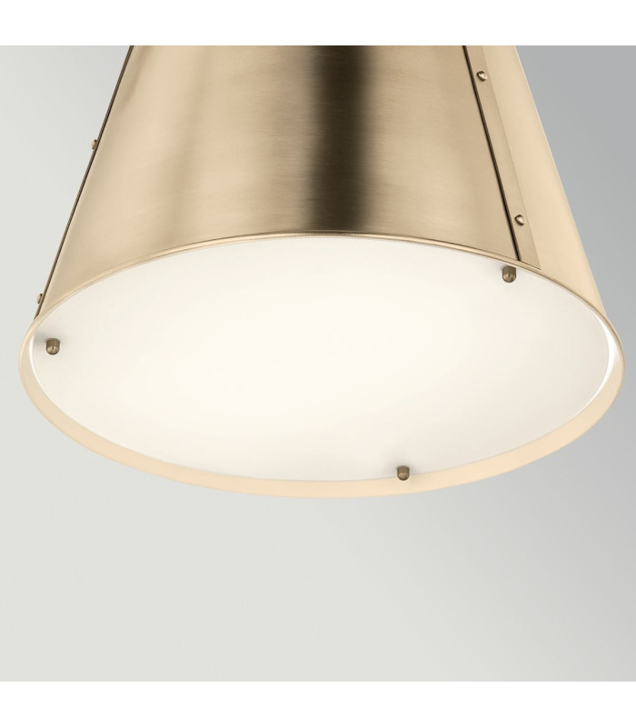 Etcher Large Pendant Light Champagne Bronze-5