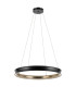 Larousse Integrated LED Large Pendant Light Black & Brass 2637K-1