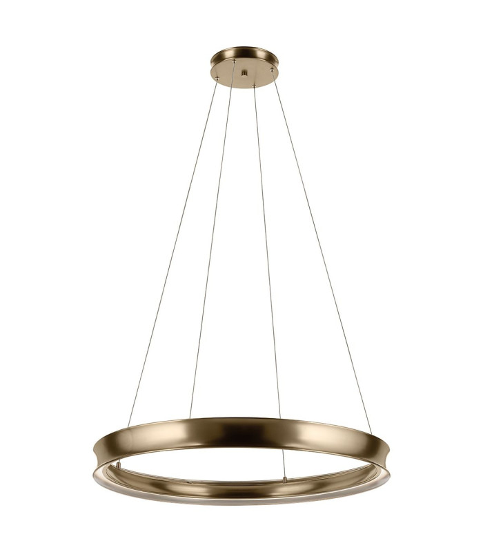 Larousse Integrated LED Large Pendant Light Champagne Bronze 2637K-1