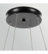 Larousse Integrated LED Large Pendant Light Black & Brass 2637K-6