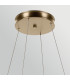 Larousse Integrated LED Large Pendant Light Champagne Bronze 2637K-6