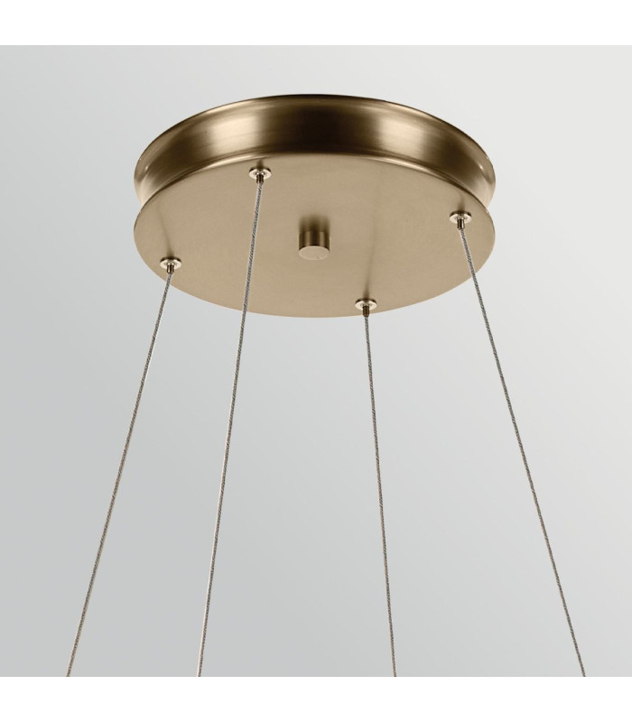 Larousse Integrated LED Large Pendant Light Champagne Bronze 2637K-6
