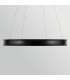 Larousse Integrated LED Large Pendant Light Black & Brass 2637K-8