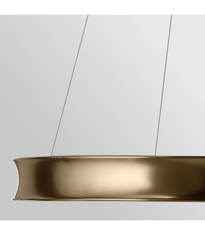 Larousse Integrated LED Large Pendant Light Champagne Bronze 2637K-7