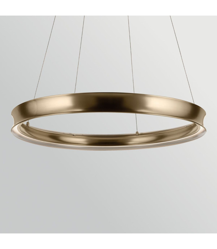 Larousse Integrated LED Large Pendant Light Champagne Bronze 2637K-9