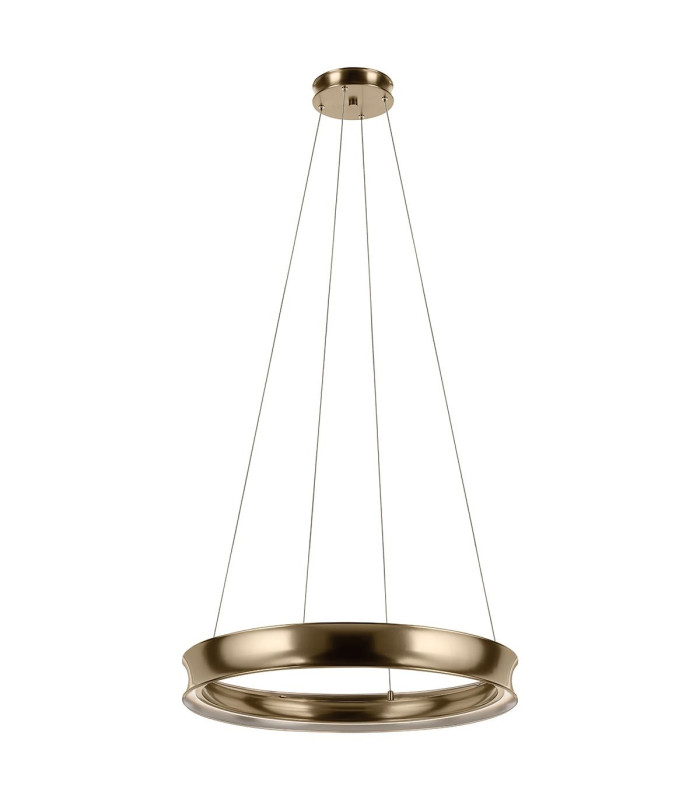 Larousse Integrated LED Medium Pendant Light Champagne Bronze 2665K-1