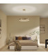 Larousse Integrated LED Medium Pendant Light Champagne Bronze 2665K-2