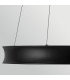 Larousse Integrated LED Medium Pendant Light Black & Brass 2665K-7