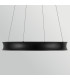 Larousse Integrated LED Medium Pendant Light Black & Brass 2665K-8