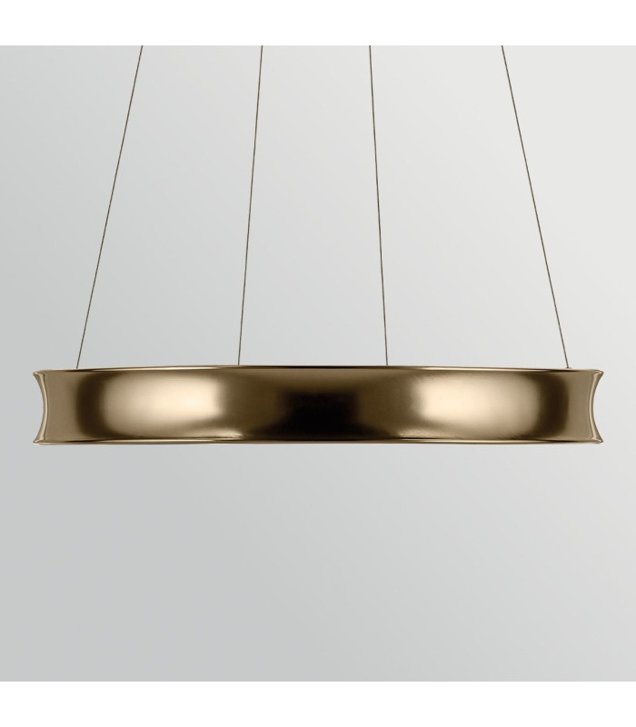Larousse Integrated LED Medium Pendant Light Champagne Bronze 2665K-8