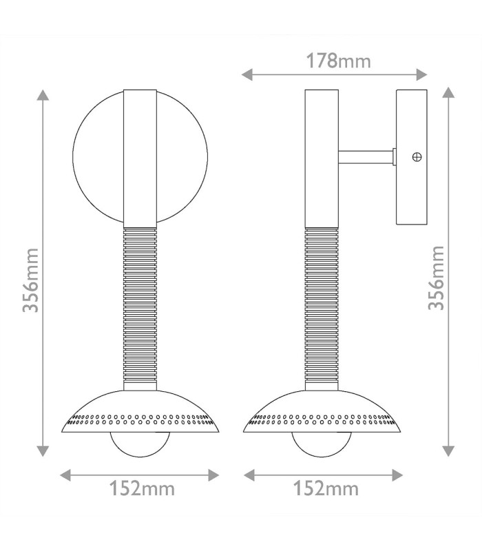 Arden Integrated LED Wall Light Brushed Gold 3000K-3